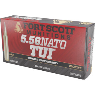 Fort Scott Munitions 5.56 NATO SCS TUI Ammo 20 Rounds 40 Grain