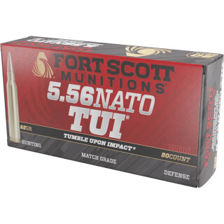 Fort Scott Munitions 5.56 NATO SCS TUI Ammo 20 Rounds 62 Grain