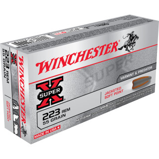 Winchester Super-X .223 Remington Ammunition 20 Rounds JSP 55 Grain