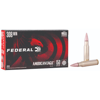 Federal American Eagle .308 Winchester Ammunition 20 Rounds FMJ 150 Grain