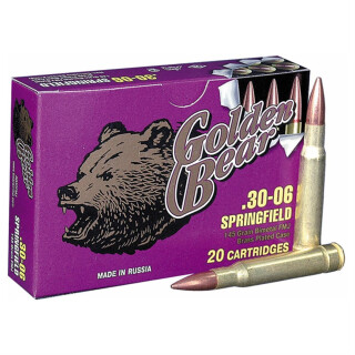 Golden Bear .30-06 Springfield Ammunition 20 Rounds FMJ 145 Grains AG30FMJ