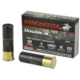 Winchester Supreme 12 Gauge Shotshell 5 Rounds, 12 Pellets, #00 Buckshot, 3"
