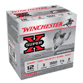 Winchester Super X 12 Gauge Shotshell 25 Rounds 3" #2 Steel