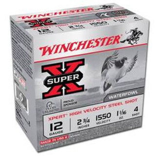 Winchester Super X 12 Gauge Shotshell 25 Rounds 2 3/4" Steel #4