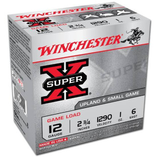 Winchester Super X 12 Gauge Shotshell 25 Rounds, 2 3/4", Plated #6