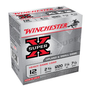 Winchester Super X 12 Gauge Shotshell 250 Rounds 2 3/4" #7.5 Lead