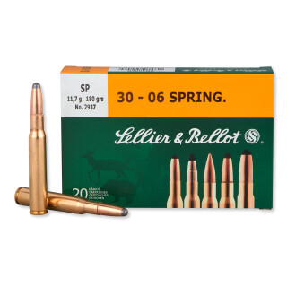 Sellier & Bellot .30-06 Springfield Ammunition 20 Rounds SP 180 Grains SB3006B