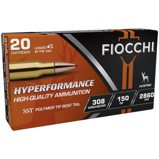 Fiocchi Hyperformance Hunt .308 Winchester Ammunition 20 Rounds SST 150 Grain