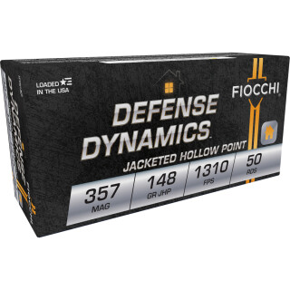 Fiocchi Shooting Dynamics .357 Magnum Ammunition 50 Rounds JHP 148 Grains 357E