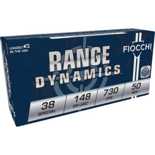 Fiocchi .38 Special Ammunition 50 Rounds LWC 148 Grain