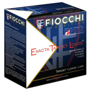 Fiocchi 12 Gauge Shotshell 250 Rounds 2 3/4" #8 Lead Shot 1 1/8 oz