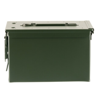 New Military Spec .50 Caliber M2A1 Steel Ammo Can 11"x7"x5.5" OD Green