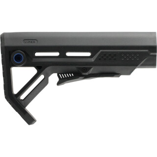 Strike Industries AR-15 Stock, Mil-Spec, Black with Blue SI-STRIKE-ES-MOD1BK-BLU