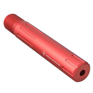Strike Industries Carbine Length Pistol Receiver Extension QD Connection Aluminum Red SI-AR-CARPRE-SLICK-RED