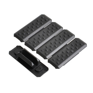 Strike Industries M-LOK Rail Covers V1 Five Piece Kit Black SI-MLOK-Cover-V1-BK
