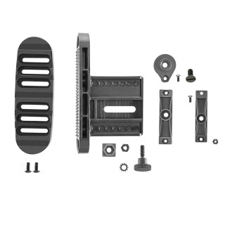 Luth-AR MBA-3 Buttplate Assembly 3-Axis Polymer Black BPA-3AX