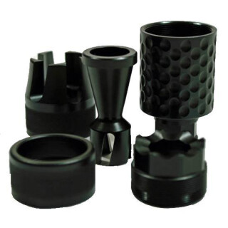 Spike's Tactical .30 Cal Barking Spider 2 Krinkov Style Brake 5/8"x 24 Steel Black SAKB0200