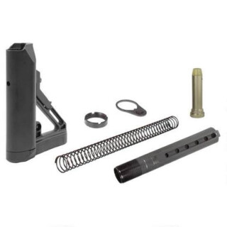 Leapers UTG PRO Model 4 Butt Stock Kit Ops Ready S1 Mil-Spec 6 Position Collapsible AR-15 Stock Black RBUS1BM