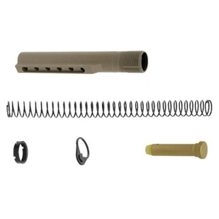 Leapers UTG PRO AR-15 Mil-Spec Six Position Receiver Extension Tube Kit Flat Dark Earth TLU001D-KIT 