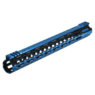 Leapers UTG PRO M-LOK AR-15 15" Ultra Slim Rail, Black & Blue Two-Tone