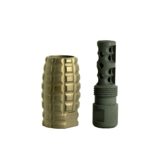 Timber Creek Outdoors .223 Muzzle Brake Blast Can Combo Burnt Bronze Cerakote 223 MBC BB