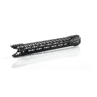 Airborne Arms AR-15 15" Leviathan Free Float Handguard M-LOK Titanium Barrel Nut Aluminum Black