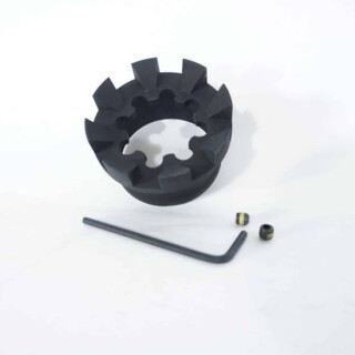 Unique-ARs AR-15 Spiked Sprocket Cap Aluminum Black