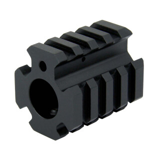 TacFire AR .750 ID Quad Rail Gas Block Aluminum Black MAR004 