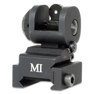 Midwest Industries AR-15 ERS Flip Up Rear Sight Aluminum Black MCTAR-ERS