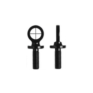 KNS Precision AR-15 Front Sight Hooded Standard Crosshair Black ARHDST 