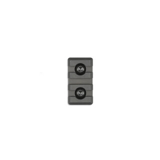 Midwest Industries M-Lok Rail Section Three Slot Aluminum Black MI-3MR