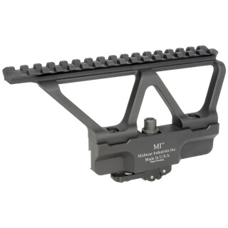 Midwest Industries Gen 2 AK Scope Rail Picatinny Black