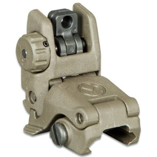 Magpul MBUS Gen 2 Flip-Up Rear Sight AR-15 Picatinny Compatible Injection Molded Polymer Olive Drab Green