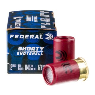 Federal Shorty 12 Gauge Ammunition 10 Rounds 1-3/4" #8 Lead