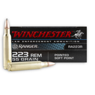 Winchester Ranger .223 Rem Ammunition 1000 Rounds PSP 55 Grains