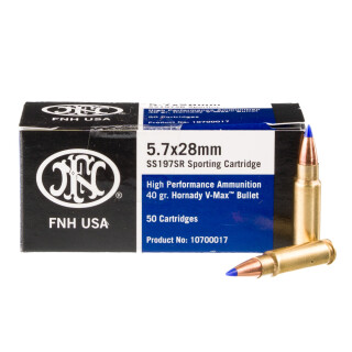 FN Herstal SS197SR 5.7x28mm Ammunition 500 Rounds V-MAX 40 Grains