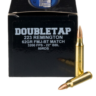 DoubleTap .223 Remington Ammunition 50 Rounds FMJ 62 Grain