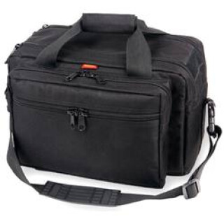 Bulldog Cases Extra Large Deluxe Range Bag Black Nylon with Pistol Rug