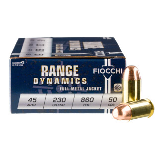 Fiocchi Shooting Dynamics .45 ACP Ammunition 500 Rounds FMJ 230 Grain