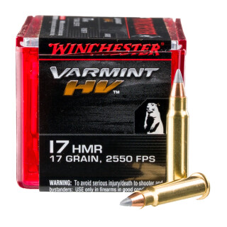 Winchester Varmint HV .17 HMR Ammunition 50 Rounds V-Max PT 17 Grain