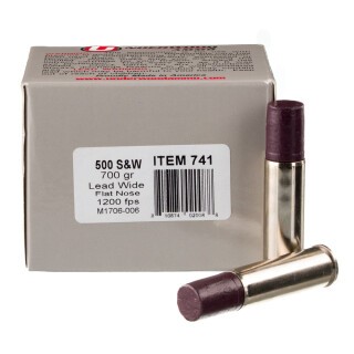 Underwood Ammo .500 S&W Mag Ammunition 20 Rounds Coated LWFN-GC 700 Grain