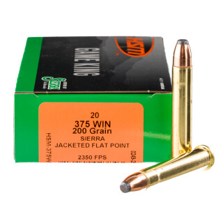 HSM .375 Winchester Ammunition 20 Rounds Sierra Pro-Hunter 200 Grain