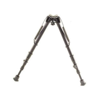 Harris Ultra-Light S-25C Swivel Bipod Sling Swivel Stud Mount 13.5" to 27" Telescoping/Folding Legs Aluminum Matte Black