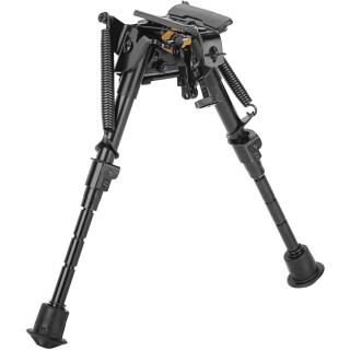 Caldwell XLA Pivoting Bipod 9" to 13" Height Forend Protection Pad Spring Loaded Legs Black Finish 571-429