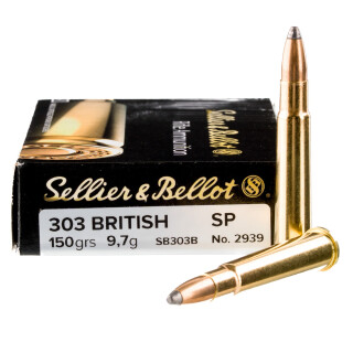 Sellier & Bellot .303 British Ammunition 20 Rounds SP 150 Grains SB303B