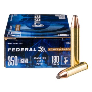 Federal Power-Shok .350 Legend Ammunition 20 Rounds JSP 180 Grain