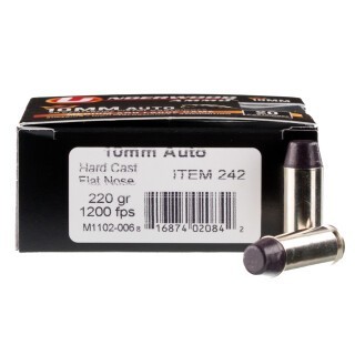 Underwood 10mm Auto Ammunition 200 Rounds Hard Cast 220 Grains