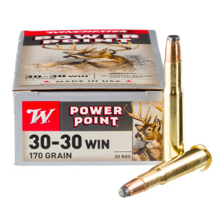 Winchester Power Point .30-30 Winchester Ammunition 200 Rounds JSP 170 Grains X30303