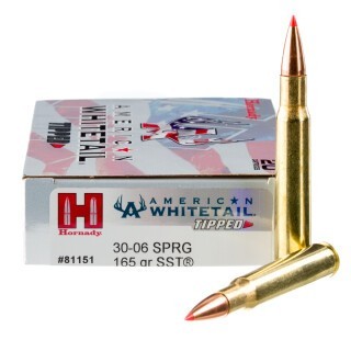 Hornady American Whitetail Tipped .30-06 Springfield Ammunition 20 Rounds SST 165 Grains