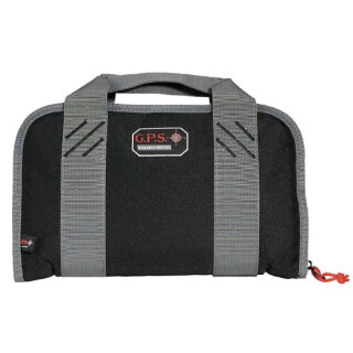 G-Outdoors G.P.S. Double Compact Pistol Case Nylon Black/Gray GPS-1107PCCB